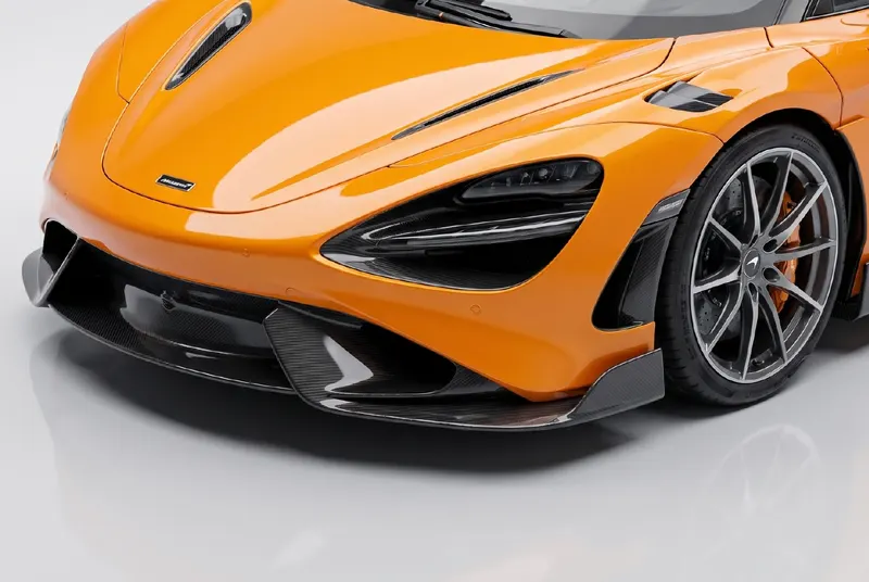 McLaren Orange coloured PPF on a car