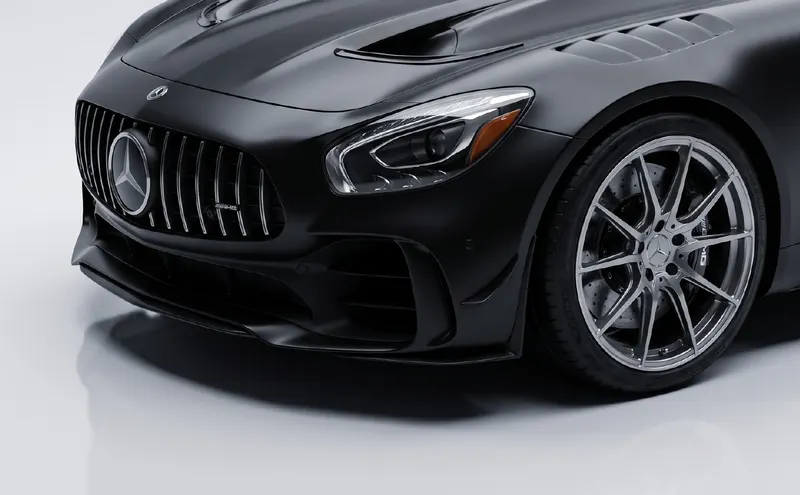 Space Black coloured PPF on a car