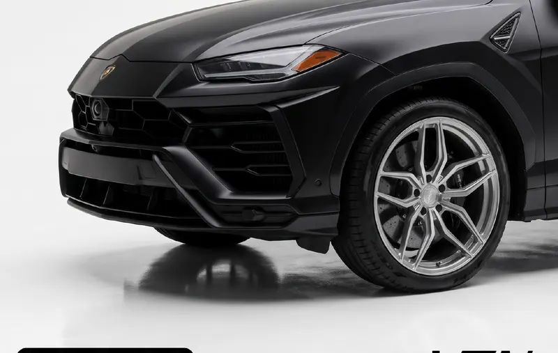 Super Black coloured PPF on a car