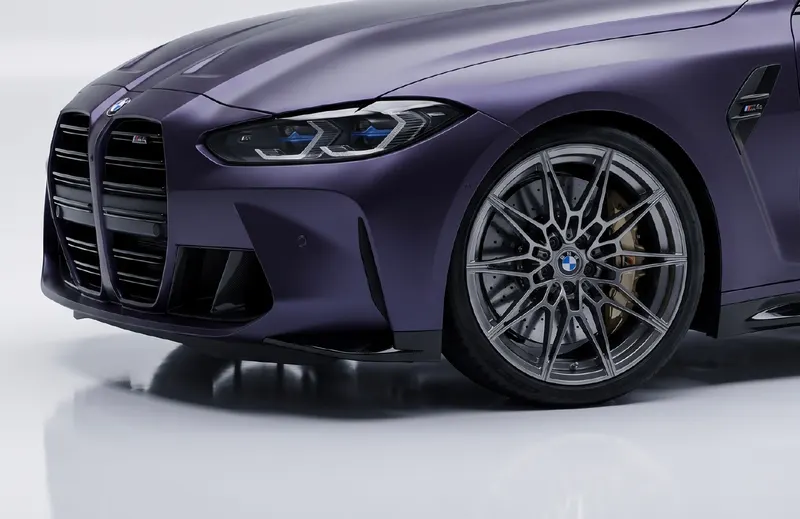 Velvet Purple coloured PPF on a car
