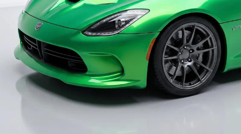 Viper Green coloured PPF on a car